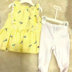 Baby girl Tommy Hilfiger top and leggings